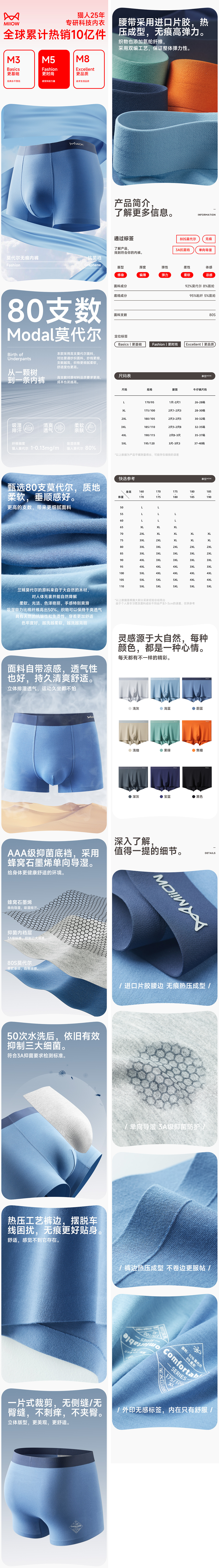 貓人莫代爾無痕抗菌內(nèi)褲拍攝詳情設(shè)計(jì)（圖ZMzI2NzMxNzI0） - 電商 - 站酷設(shè)計(jì)師魚非我魚原創(chuàng)素材 - 站酷ZCOOL