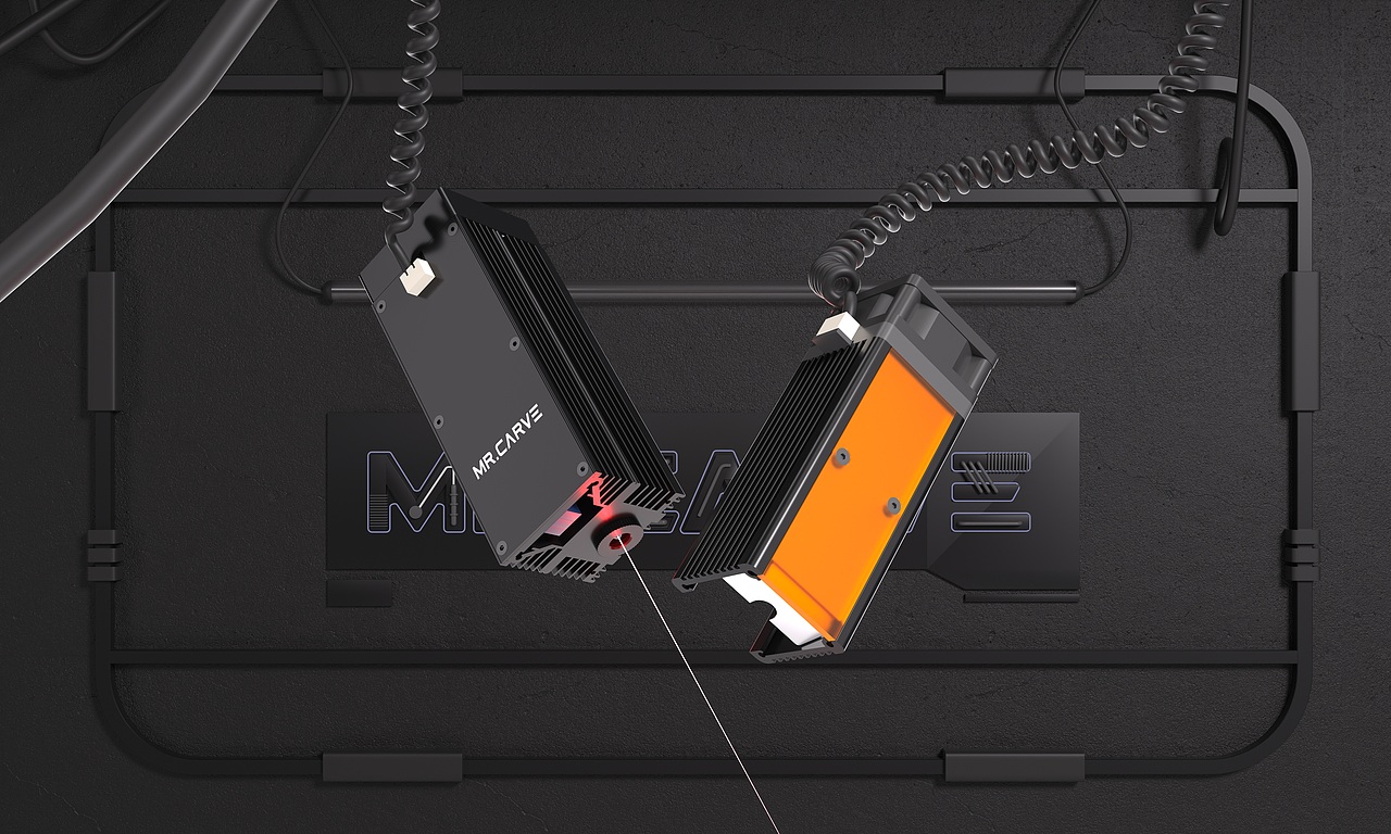 【产品渲染】激光雕刻机