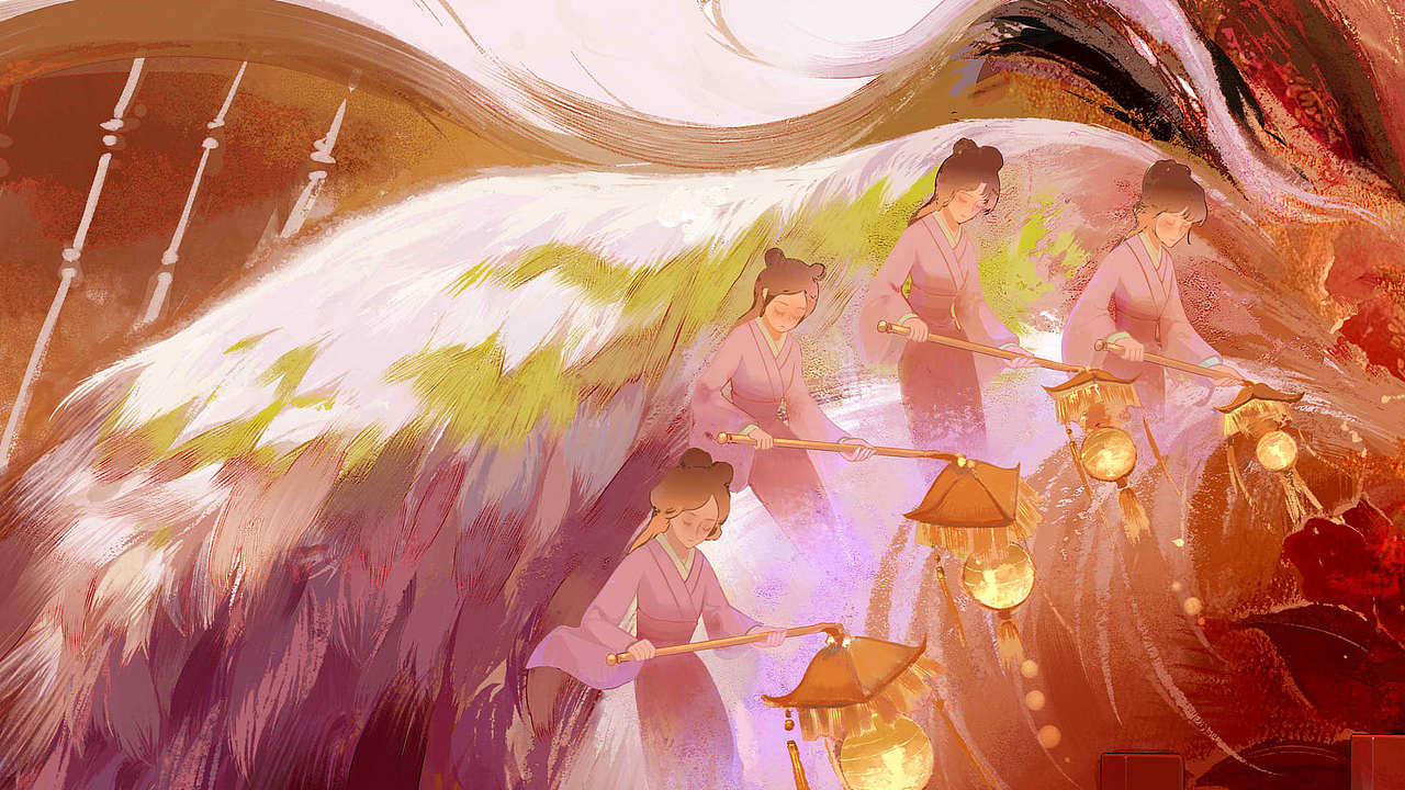 怜元春（图ZMzM0Mjg4ODk2） - 商业插画 - 站酷设计师莫菀原创素材 - 站酷ZCOOL