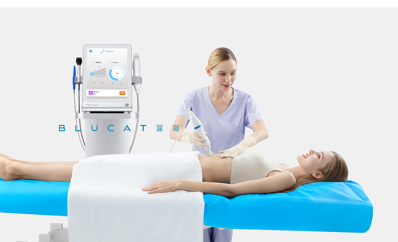 半岛医疗×蓝猫摄影 | 医美设备模特操作展示拍摄