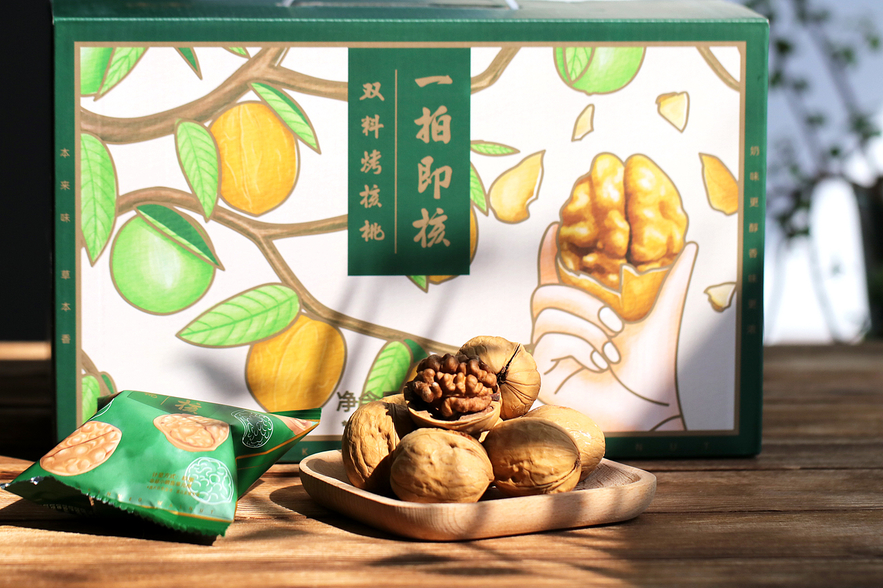 逢食——一拍即核(双料烤核桃) 新疆185纸皮核桃