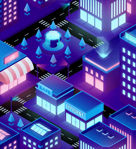 从2.5D到3D——城市夜景插图（图ZMzI4MjIxOTU2） - 品牌 - 站酷设计师Onimod原创素材 - 站酷ZCOOL