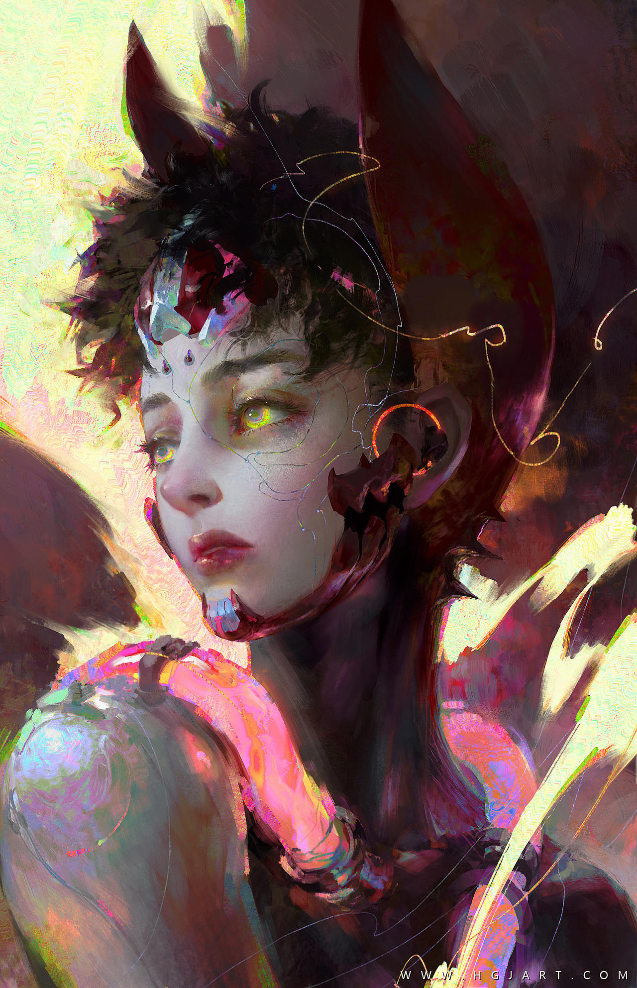 黄光剑老师个人作品《红狼》（图ZMzQyNTI4Nzgw） - 艺术插画 - 站酷设计师光翼学园原创素材 - 站酷ZCOOL