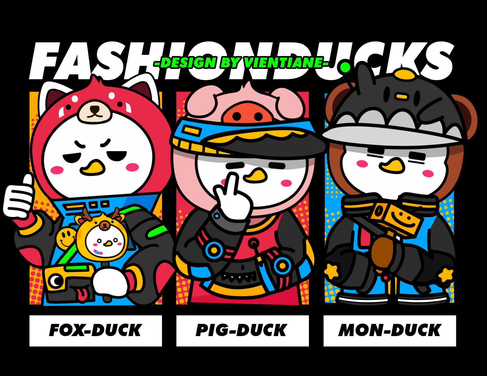 「潮鸭时尚潮流IP形象视觉」吉祥物品牌第三弹