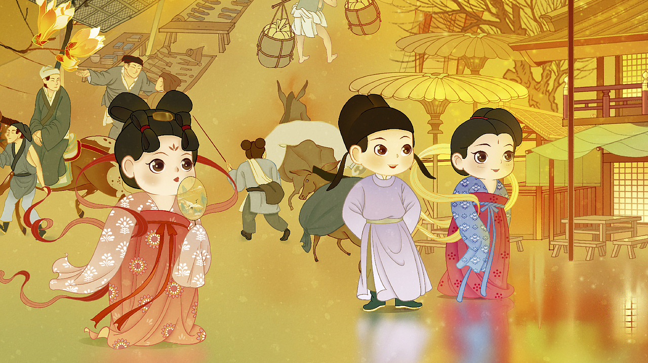 益禾堂 趣河南越千年 城市杯长卷（图ZMzExMTAwMzg0） - 商业插画 - 站酷设计师特浓TN原创素材 - 站酷ZCOOL