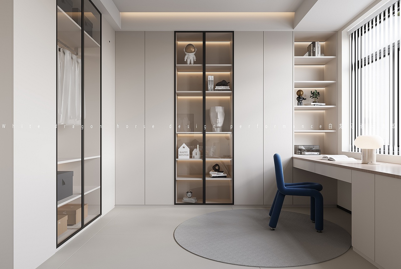 现代极简全屋—白龙马效果图