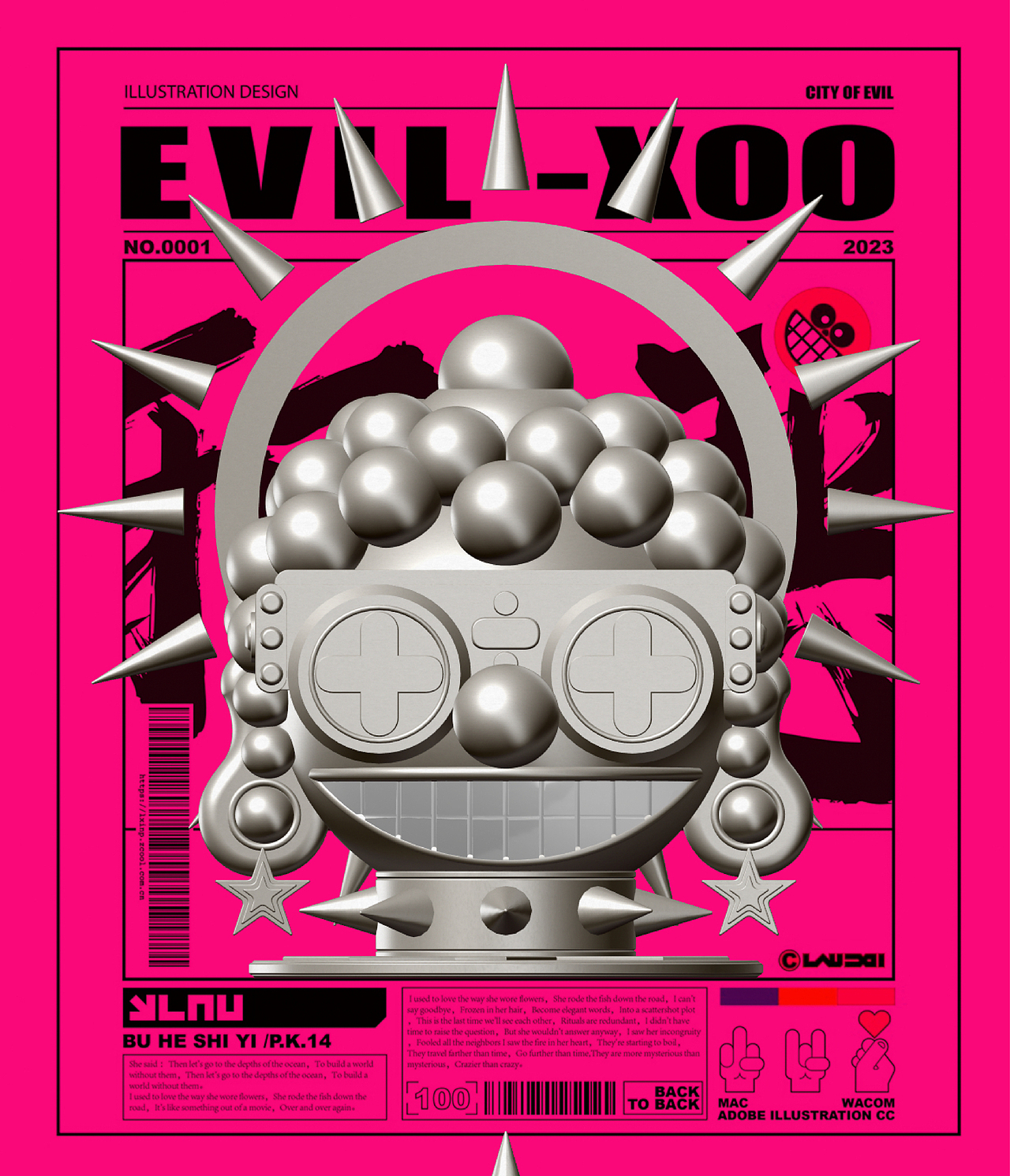 CITY OF EVIL（图ZMzQ1OTk0NjEy） - 新锐潮流插画 - 站酷设计师LAU丶一乂刂原创素材 - 站酷ZCOOL