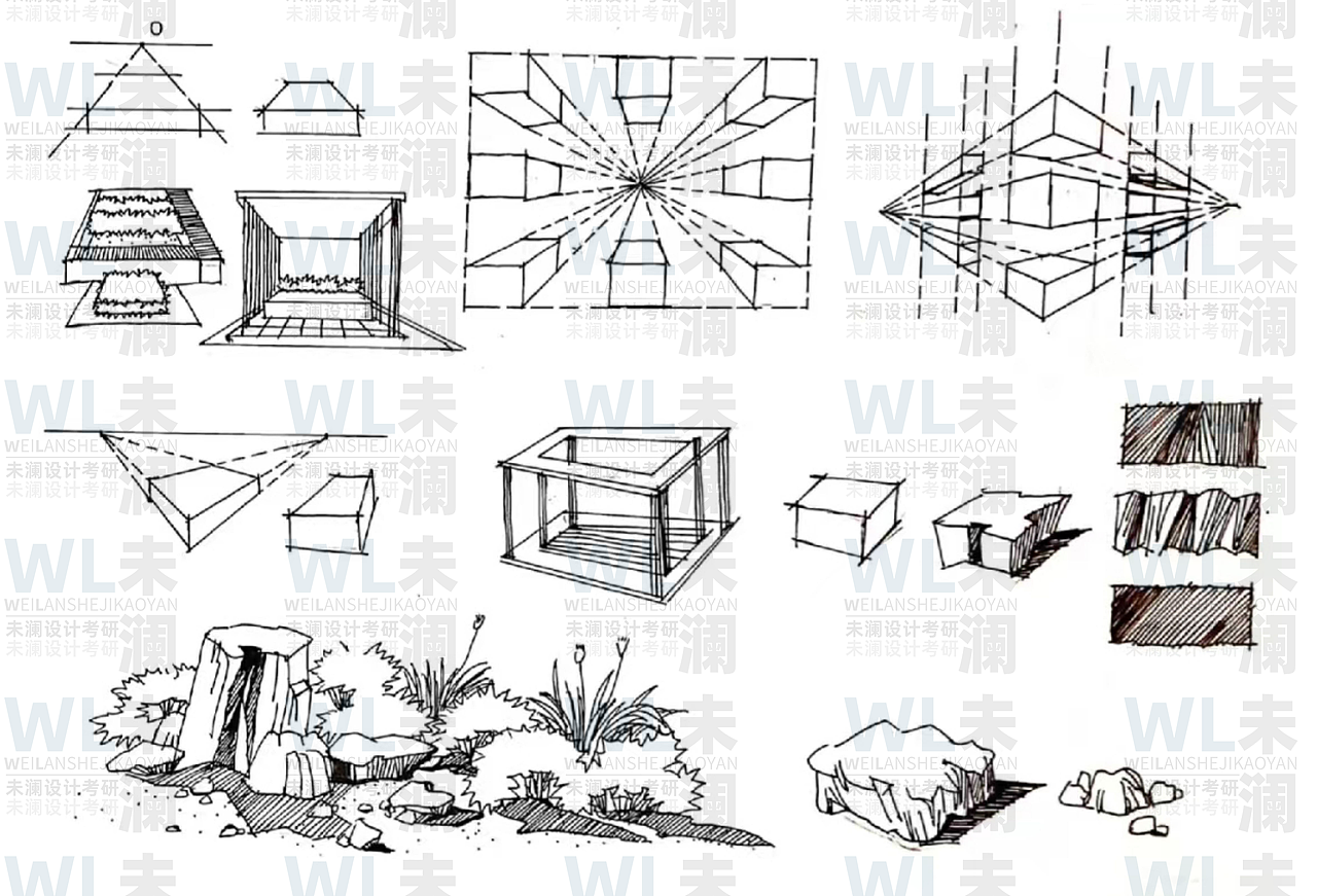 【学员作品】23未澜【景观手绘第三期打卡】第一周成果