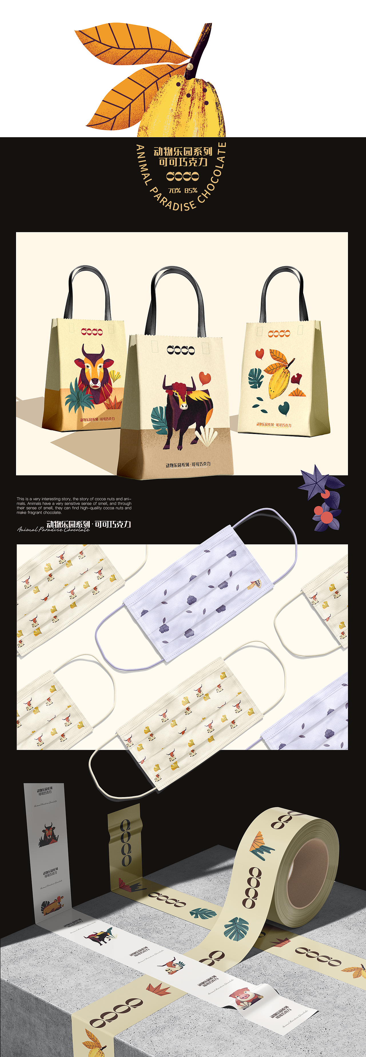 COCO动物乐园巧克力品牌包装设计（图ZMzM3MTk3ODk2） - 包装 - 站酷设计师粥粥粥Lami原创素材 - 站酷ZCOOL