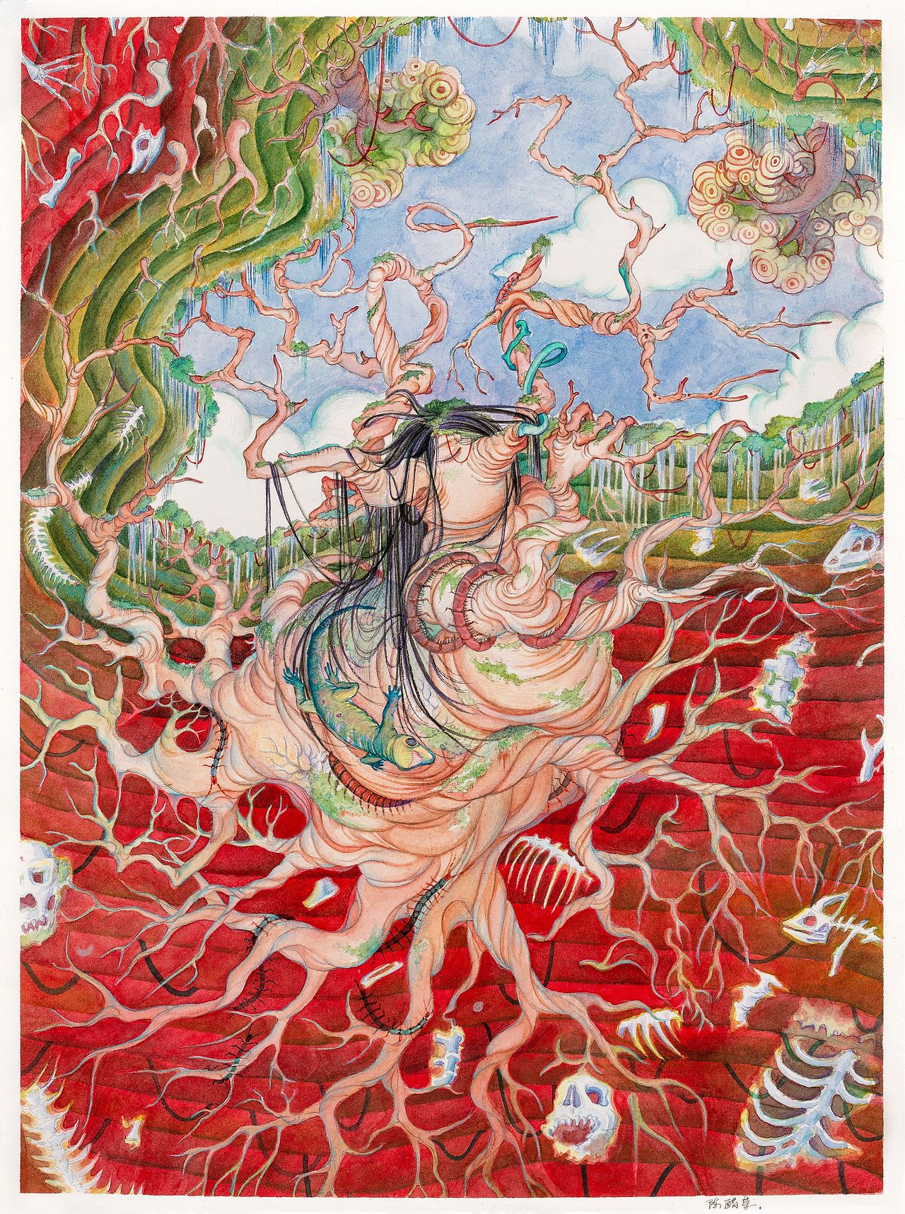 “树的世界”（图ZMzcwMDczODg4） - 艺术插画 - 站酷设计师CHEN醋茶原创素材 - 站酷ZCOOL