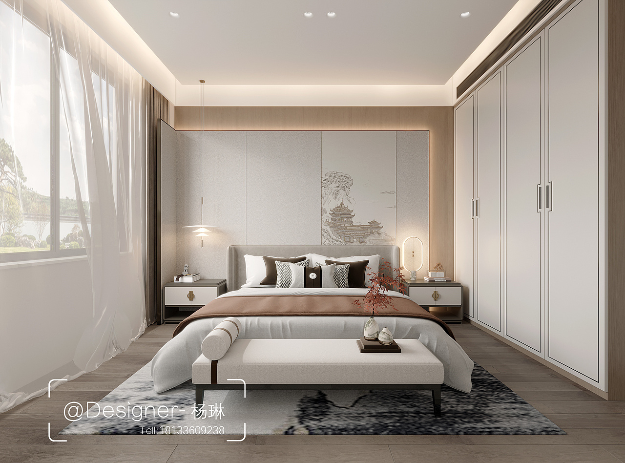 新中式大平层\享受生活中的静谧!