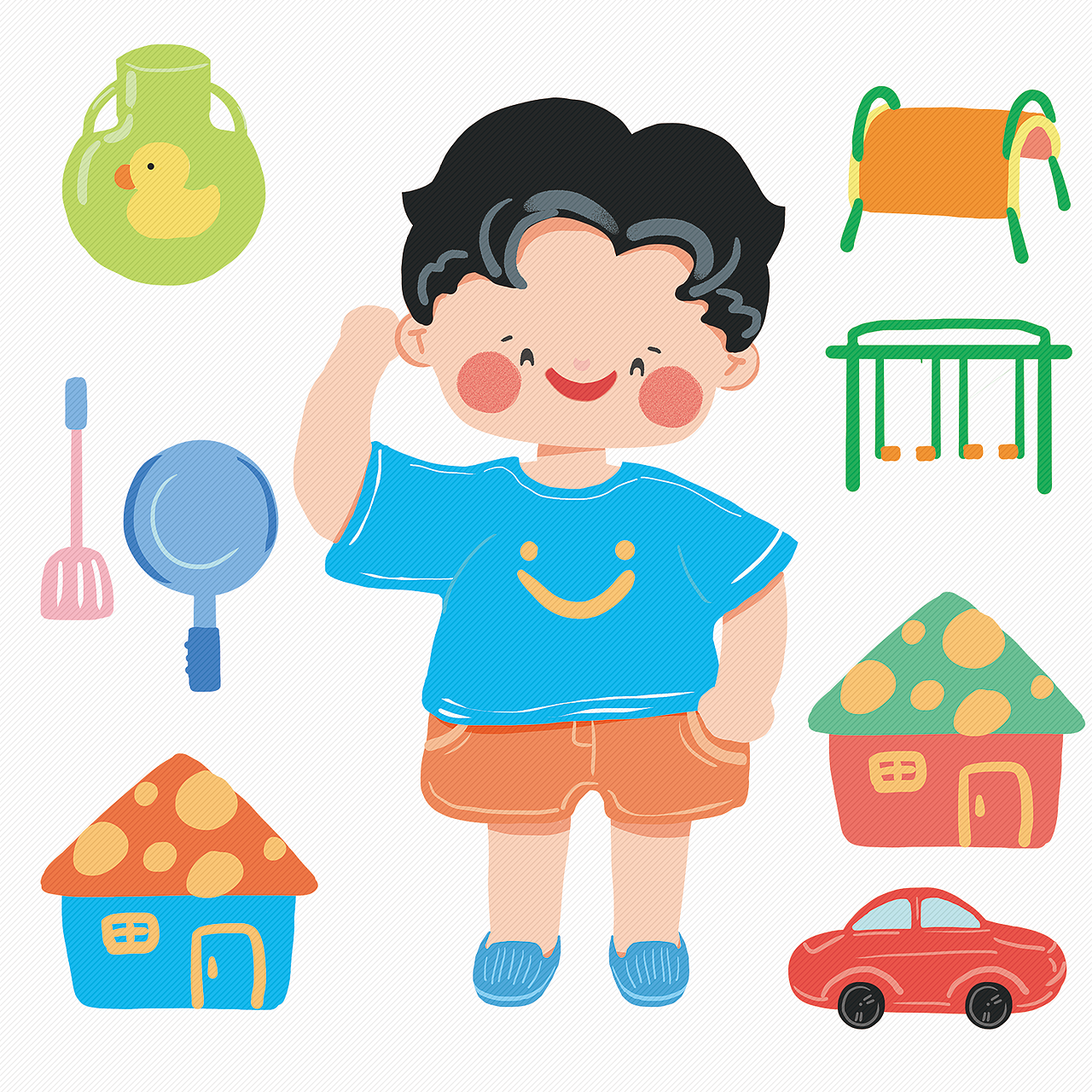 这个夏天我最可爱手绘素材（图ZMzQxODI5ODA4） - 儿童插画 - 站酷设计师我是丽子北京丽子原创素材 - 站酷ZCOOL