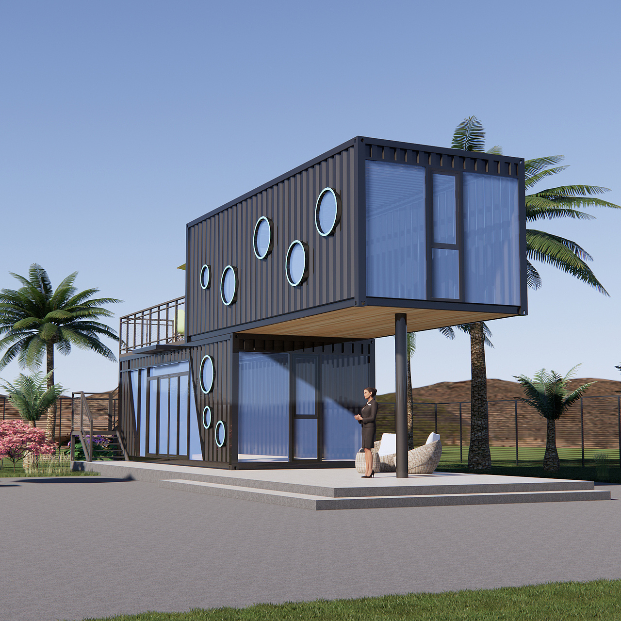 集装箱智慧书吧（图ZMzY2NDkwMTE2） - 建筑设计 - 站酷设计师天马行空集装箱原创素材 - 站酷ZCOOL