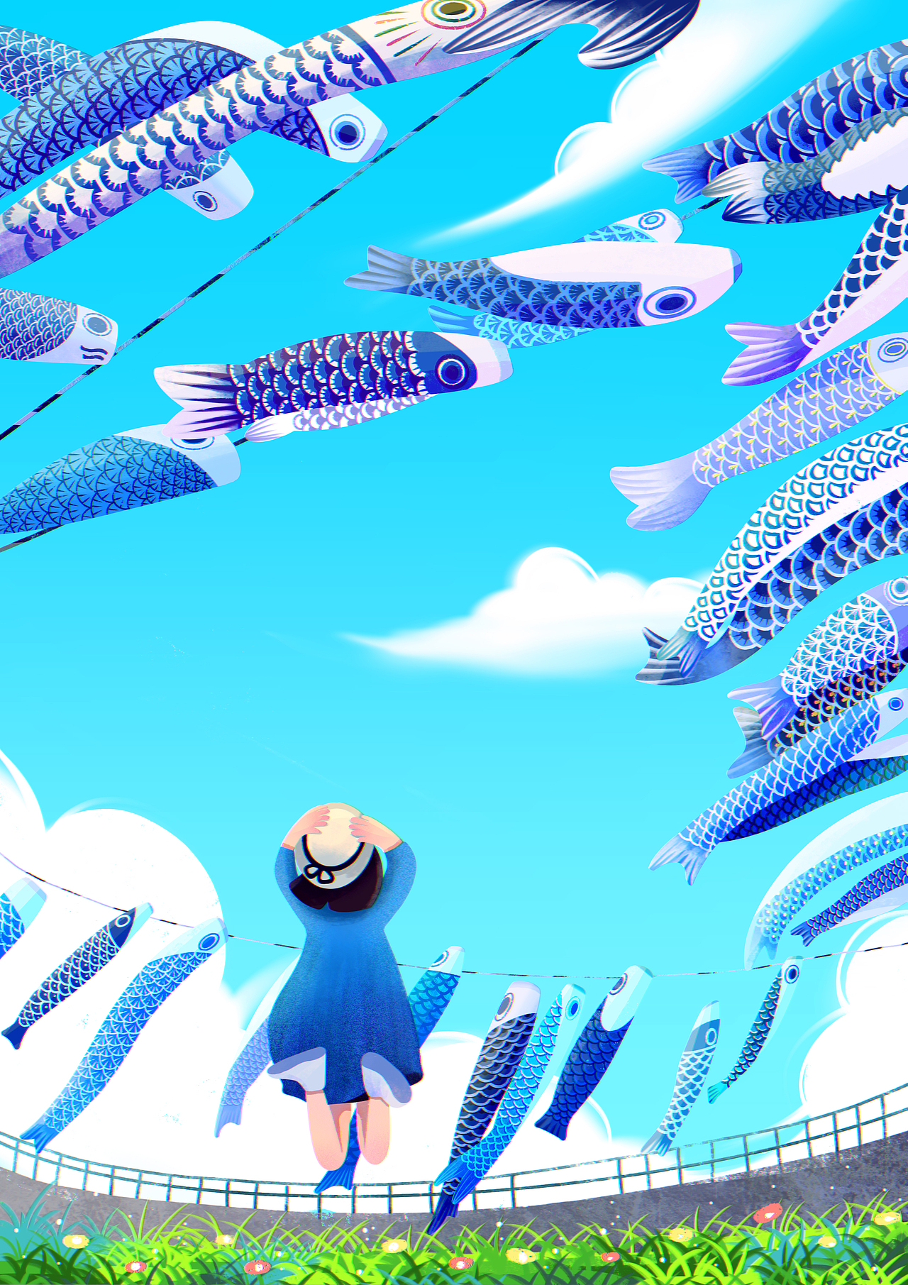 起风了（图ZMzUzMjYwNzY4） - 商业插画 - 站酷设计师紫星I星紫原创素材 - 站酷ZCOOL