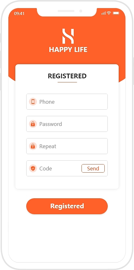 adobe xd做的老年人app橙色健康英文完整策划