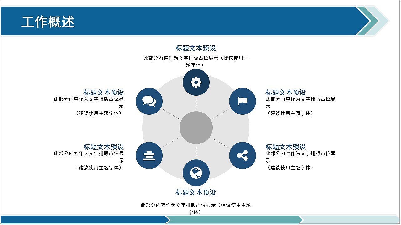 高端商务风公司部门年度工作总结计划PPT模板