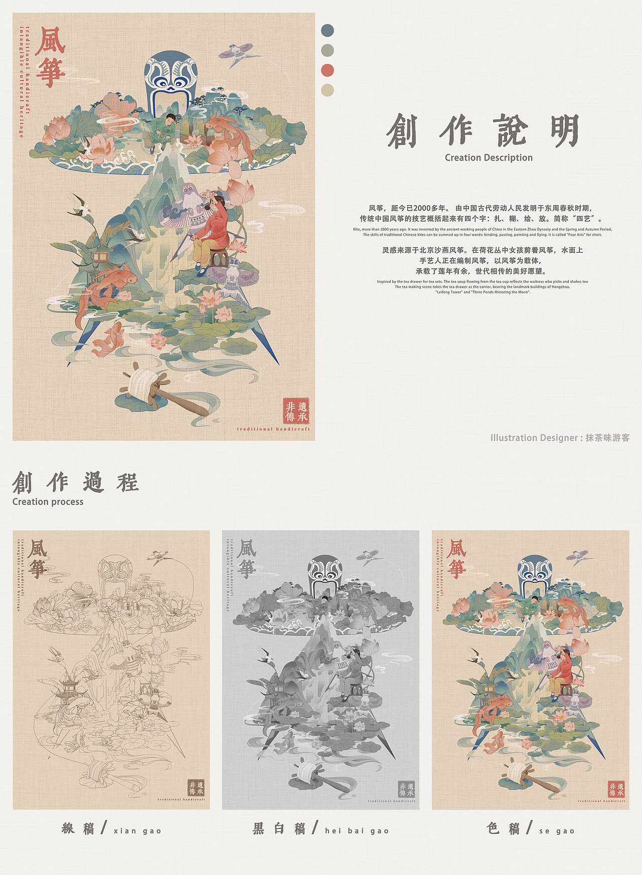 看见非遗-传统技艺系列插画(图ZMzI3NzkxMTEy) - 商业插画 - 站酷设计师抹茶味游客原创素材 - 站酷ZCOOL