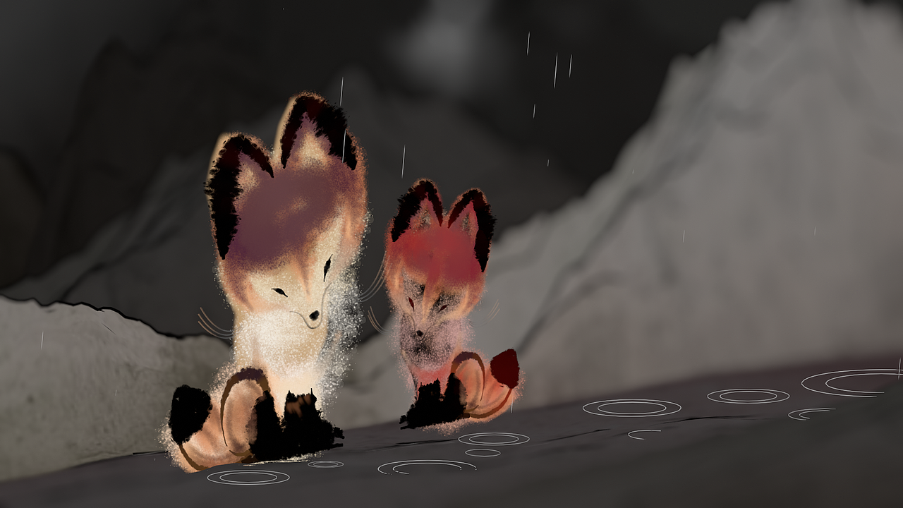 Blender 蜡笔 2D 狐狸