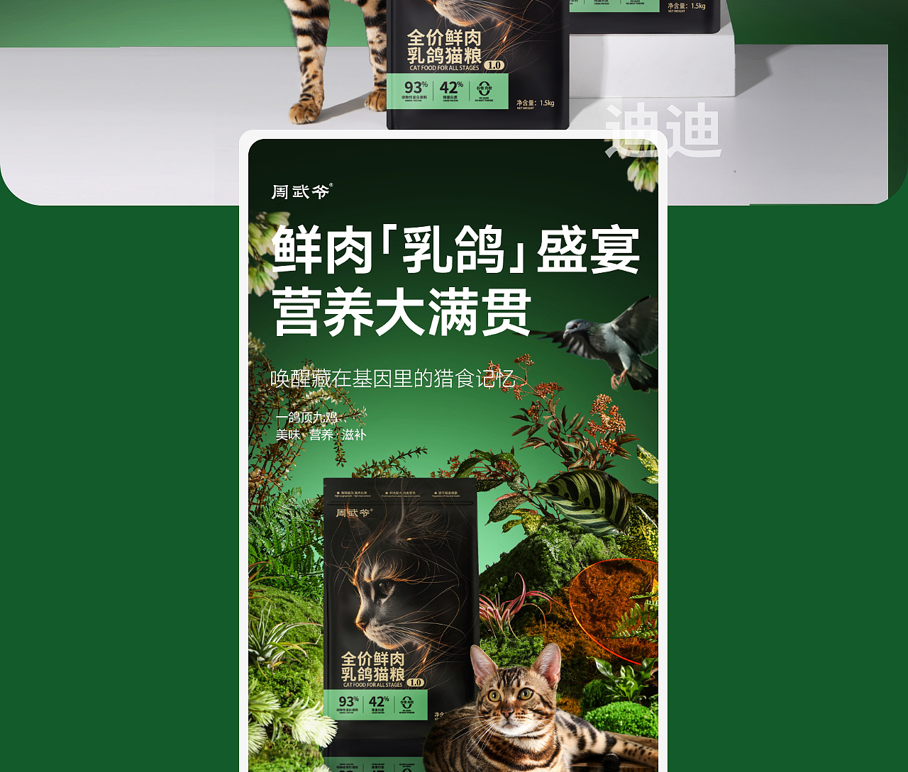乳鸽猫粮详情页设计（图ZMzY3NDAxOTIw） - 电商 - 站酷设计师设计师迪迪猫原创素材 - 站酷ZCOOL