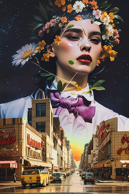 SD自炼LORA：collage art style【拼贴艺术】（图ZMzQ1NjIwMDQ0） - AI作品 - 站酷设计师UltraZrq原创素材 - 站酷ZCOOL