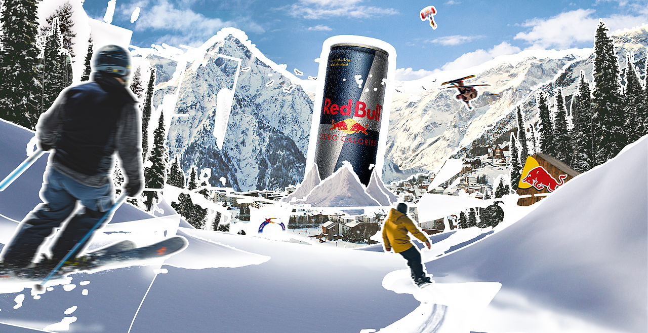 红牛运动广告合成