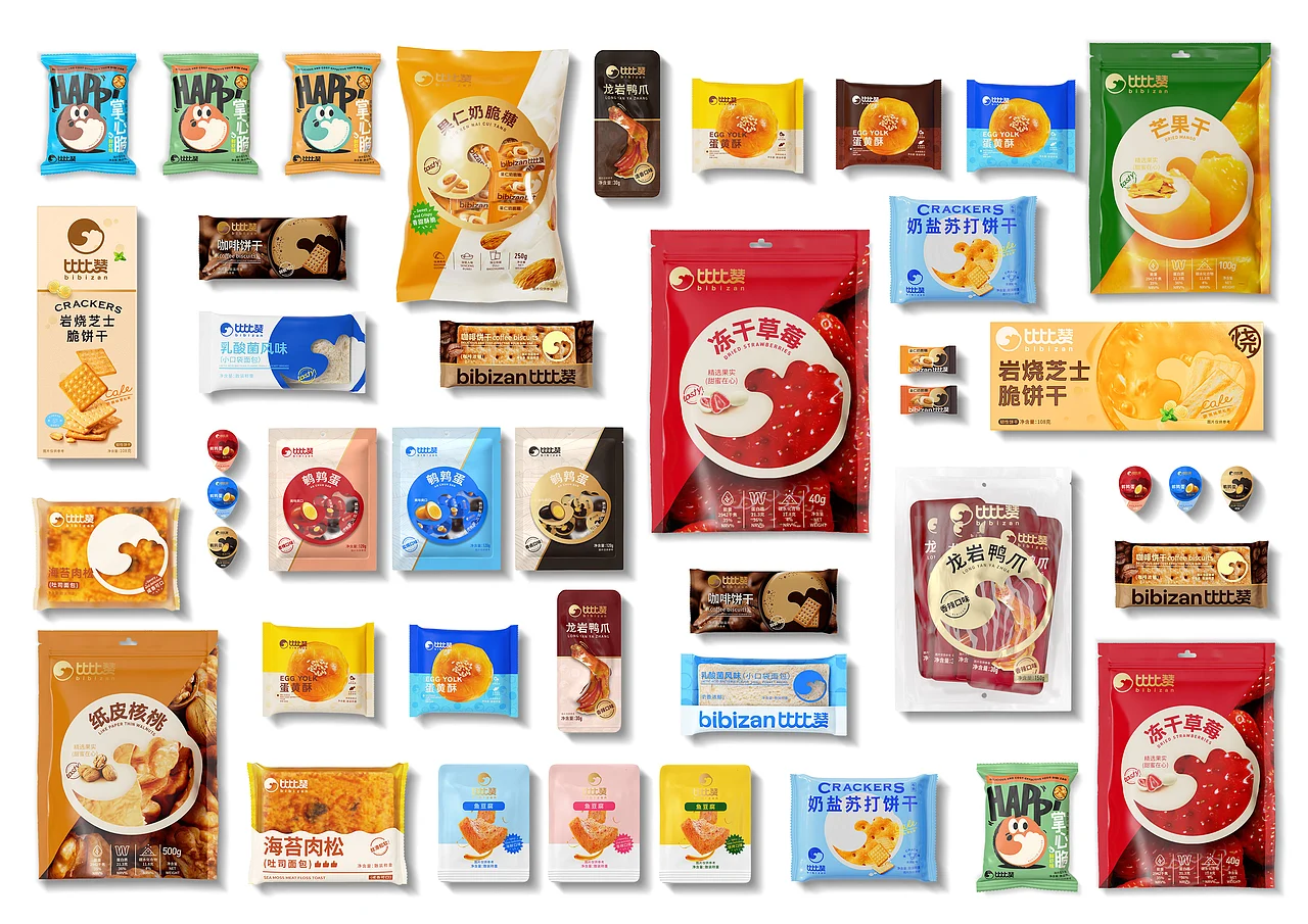 比比赞 休闲零食 品牌升级IP设计 