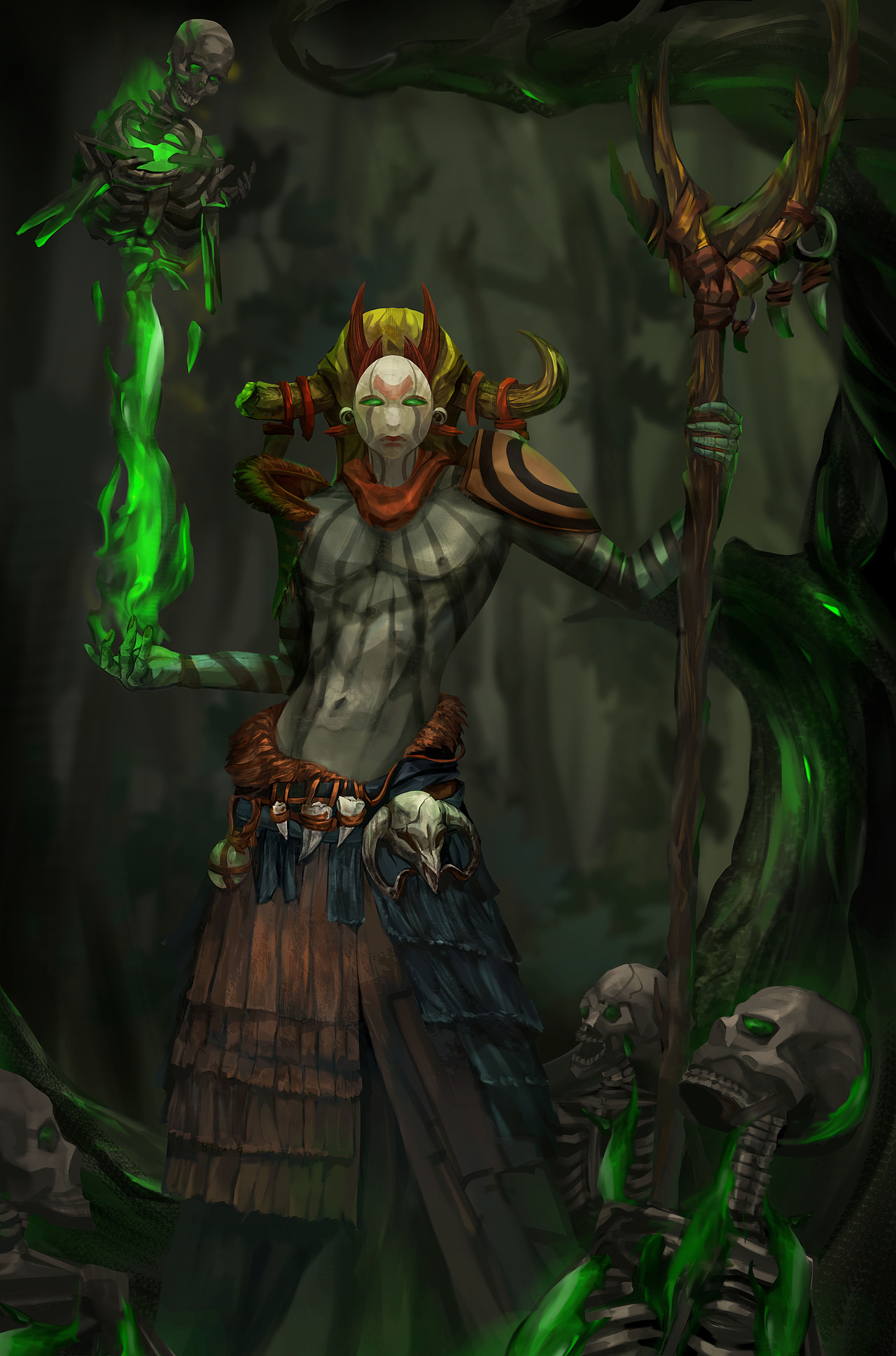 卡牌插图的绘制