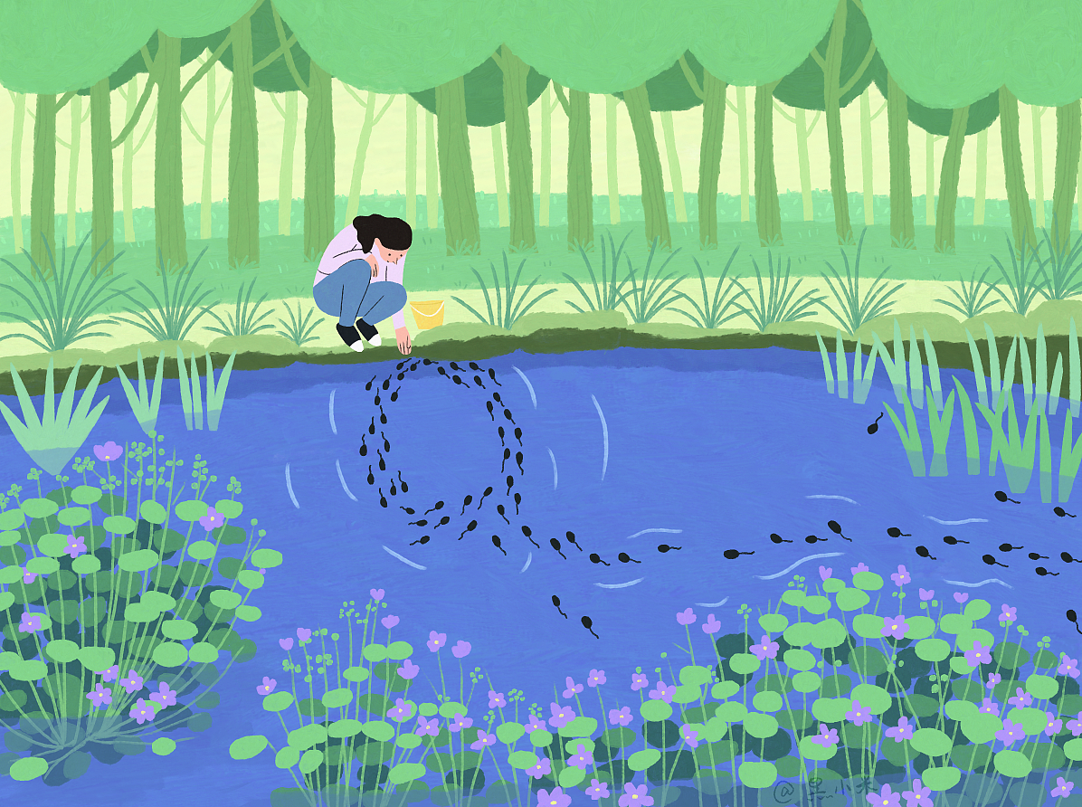 插画 | 这个春天（图ZMjk2NTkyMzQw） - 创作习作 - 站酷设计师黑小米原创素材 - 站酷ZCOOL