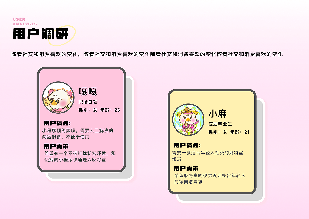 二十四小时自助麻将室-麻将鸭IP设计小程序UI设计