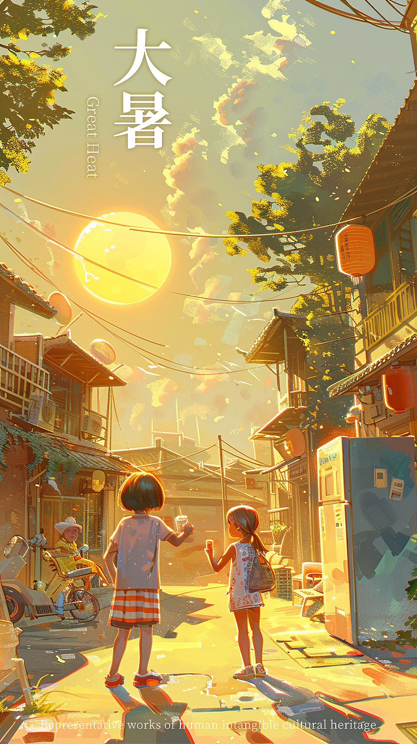 二十四节气AI插画，之前接的单子（图ZMzY3MTY3MzQw） - AI作品 - 站酷设计师I虫子I原创素材 - 站酷ZCOOL