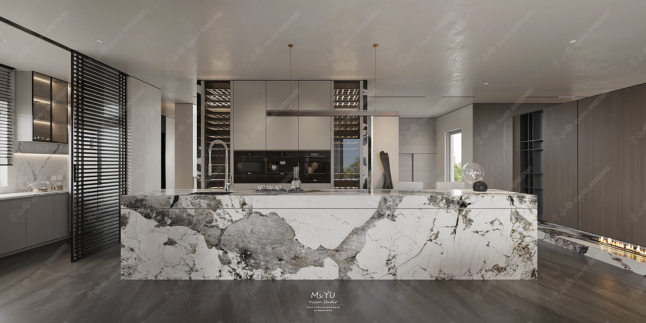 Ms.YU VISION丨极简别墅,搭配微水泥,高质量的家!