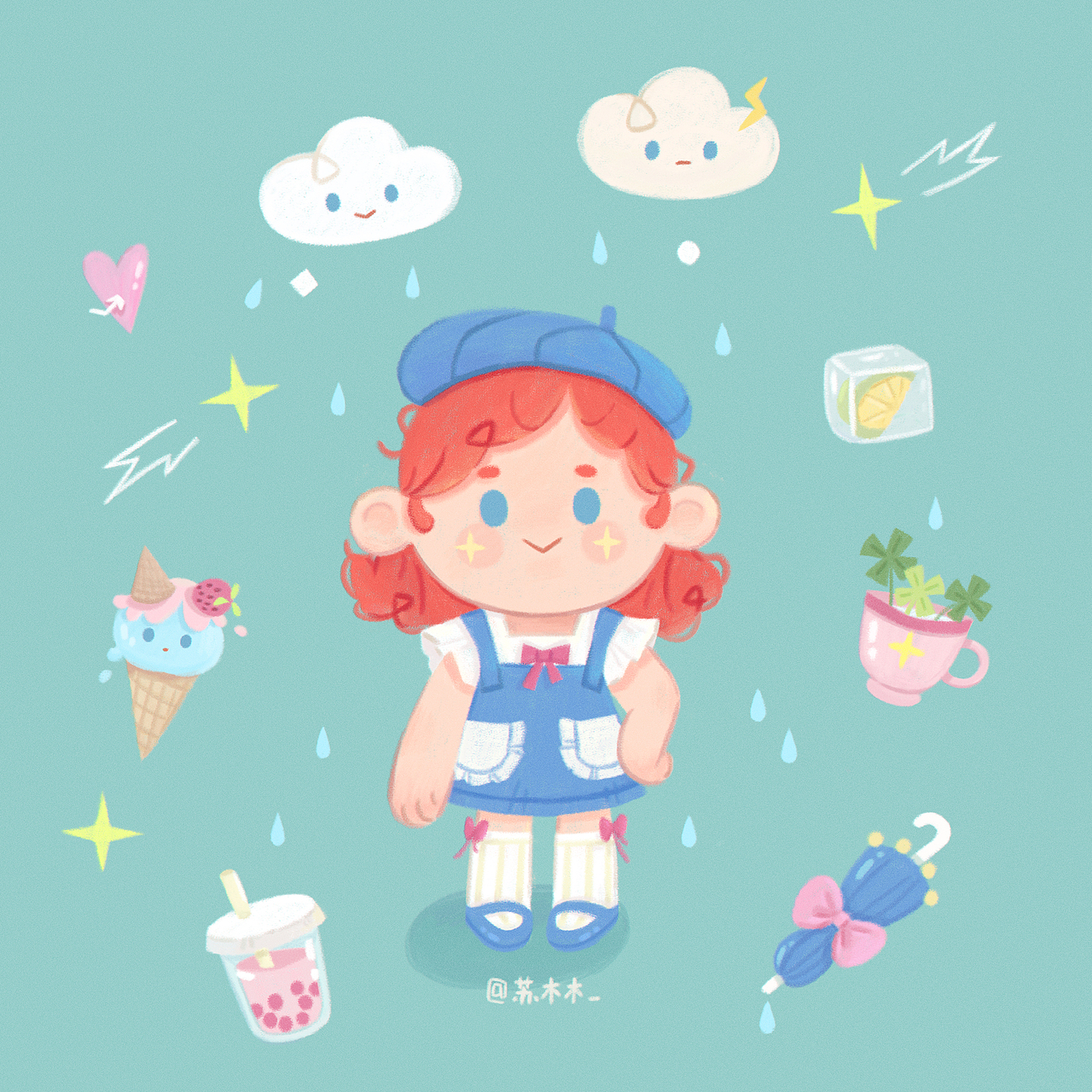 2022年终总结（图ZMzMwNDg3NTA0） - 儿童插画 - 站酷设计师苏木木_原创素材 - 站酷ZCOOL