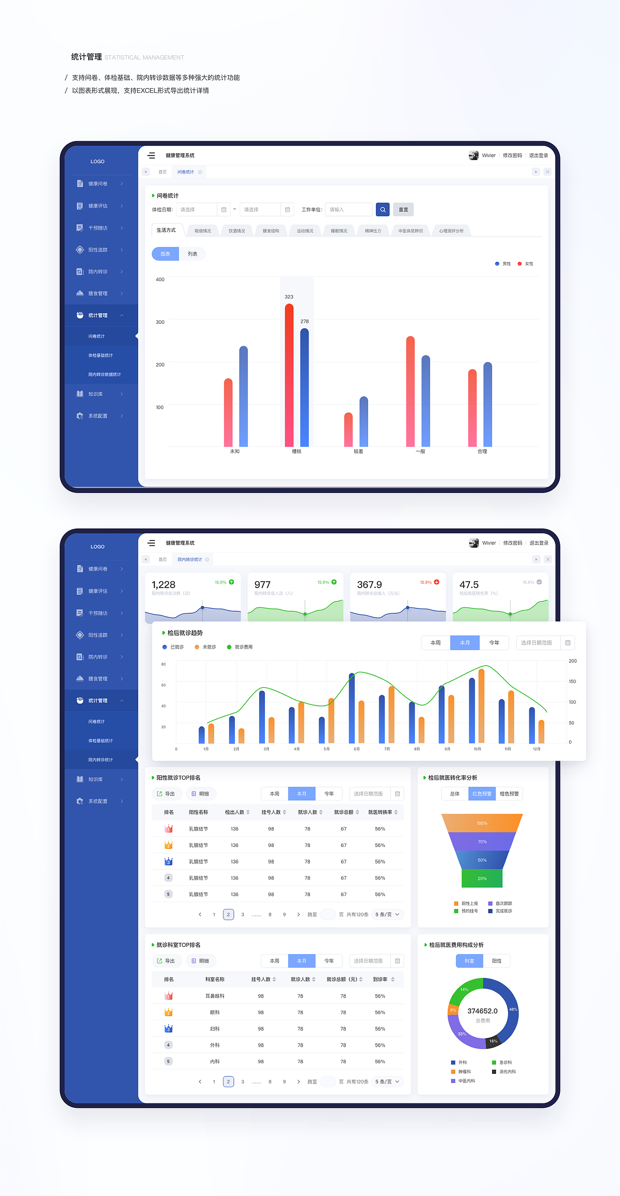 B端-检后健康管理系统