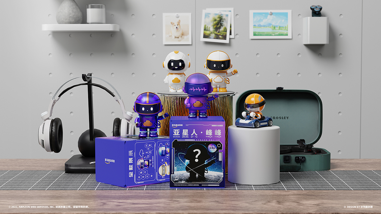 亚马逊云科技系列盲盒IP设计