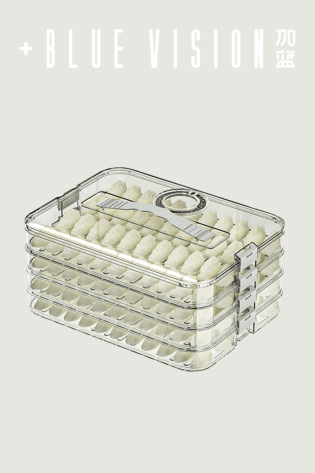 居家用品「饺子保鲜盒|渲染|详情」 ✖ 加蓝文化传媒