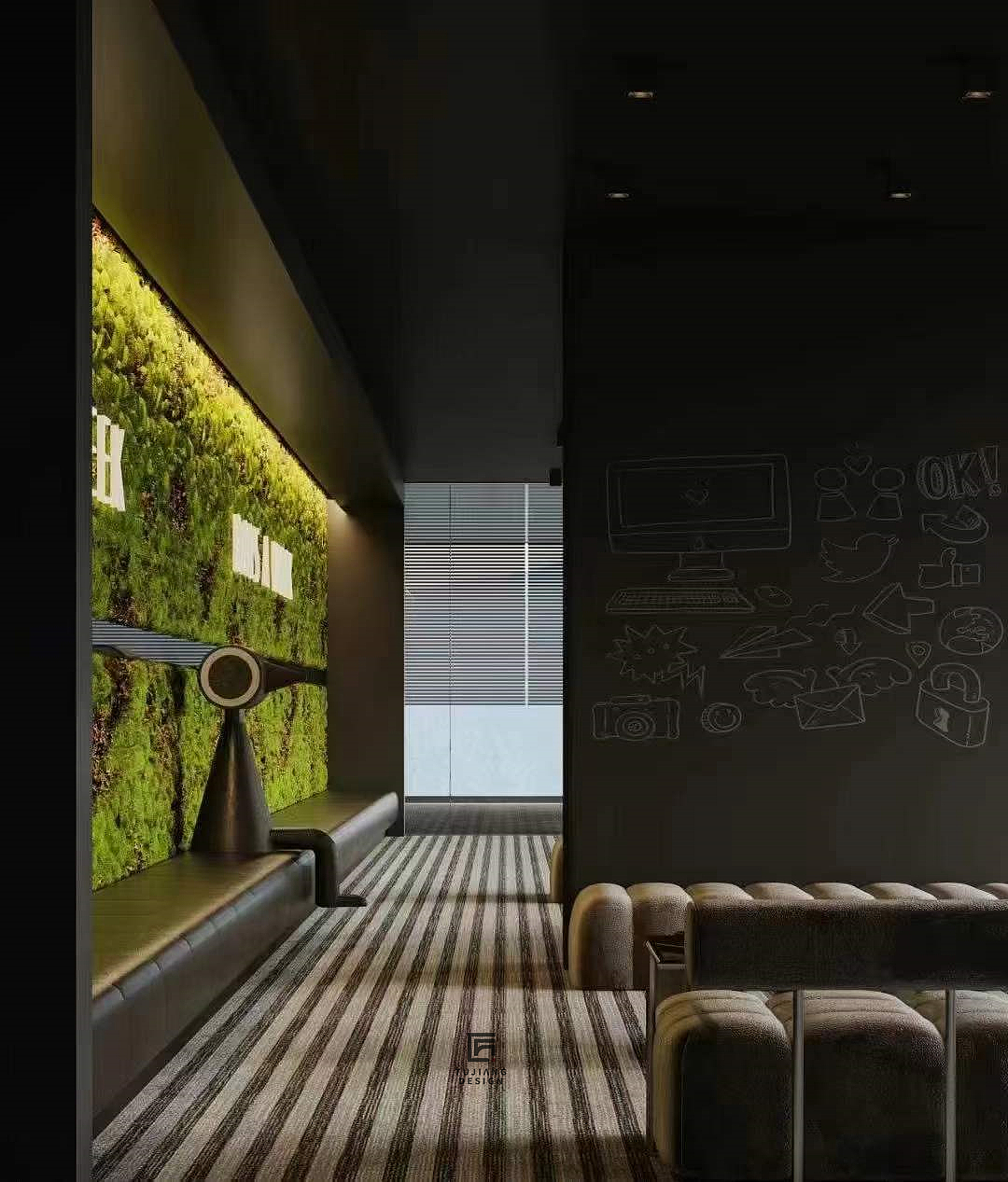 工装办公室设计案例 | 颜值与办公的完美结合（图ZMzY2MTAwODcy） - 商业空间设计 - 站酷设计师欣欣爱设计吖原创素材 - 站酷ZCOOL