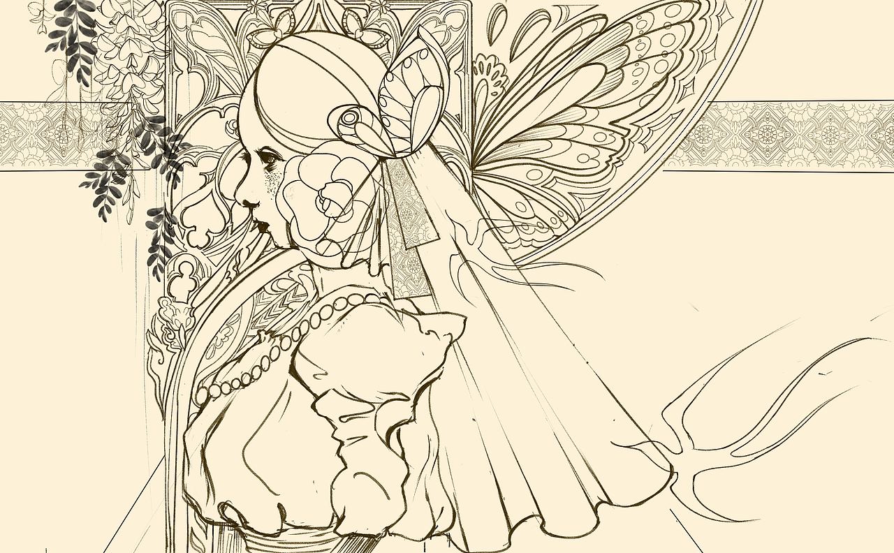 人物插画-《念》（图ZMzM2MDY0MDAw） - 艺术插画 - 站酷设计师wulingzi_0原创素材 - 站酷ZCOOL