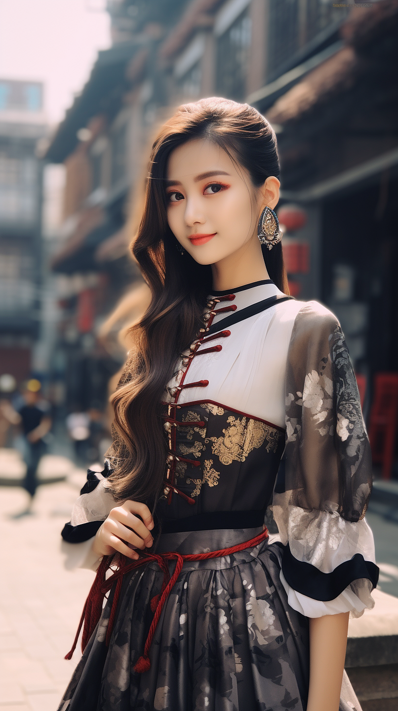 穿汉服的小姐姐8|汉服设计