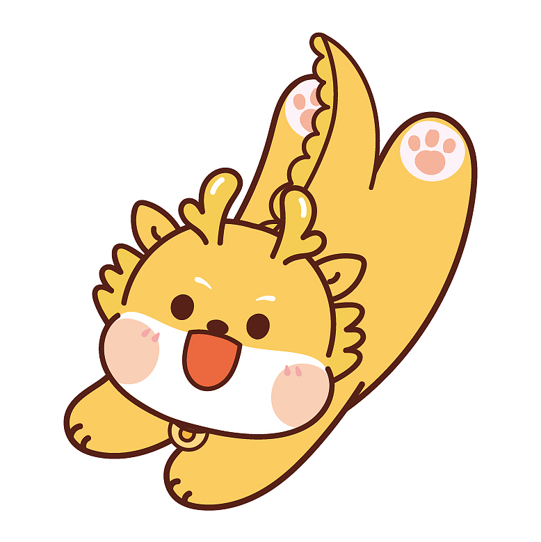 龙卡通图片 小飞龙龙年插画（图ZMzQ4MDI2OTg0） - 商业插画 - 站酷设计师阿茹生肖IP原创素材 - 站酷ZCOOL