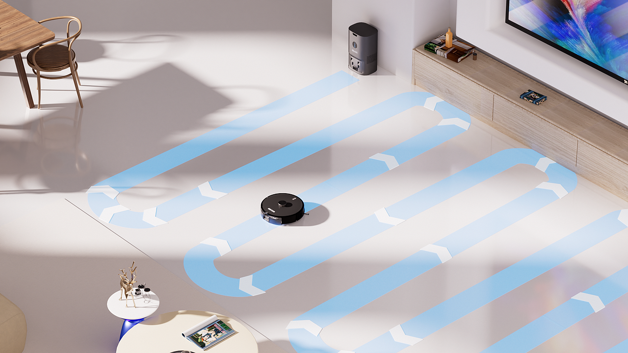 C4D扫地机器人产品动画-临摹三维作品Part3