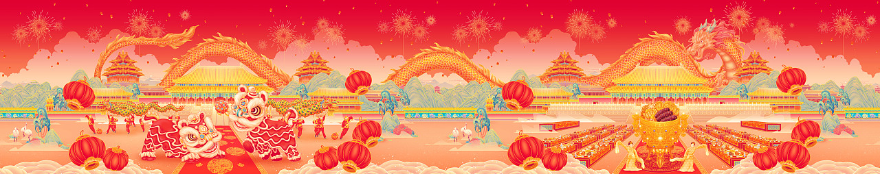 红小厨佛跳墙新年礼盒插画（图ZMzMwNTk2ODY0） - 商业插画 - 站酷设计师oRETRYo原创素材 - 站酷ZCOOL