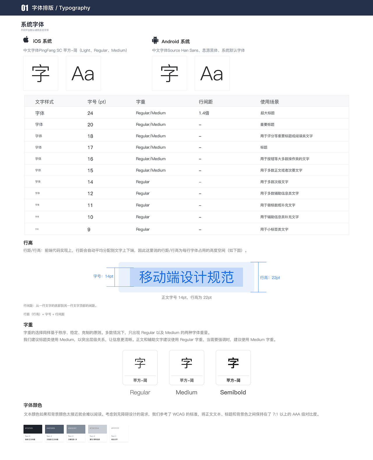 移动端设计规范