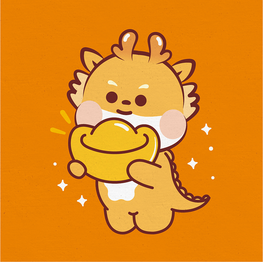 小飞龙可爱卡通表情包设计插画（图ZMzU5ODY4NDI0） - 商业插画 - 站酷设计师阿茹生肖IP原创素材 - 站酷ZCOOL