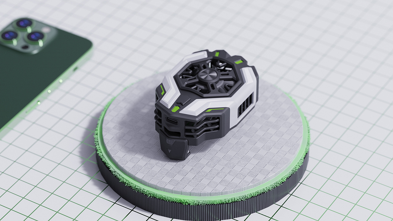 散热背夹 | Cooling back clip（图ZMzU0MzQzODYw） - 电子产品 - 站酷设计师九方设计原创素材 - 站酷ZCOOL