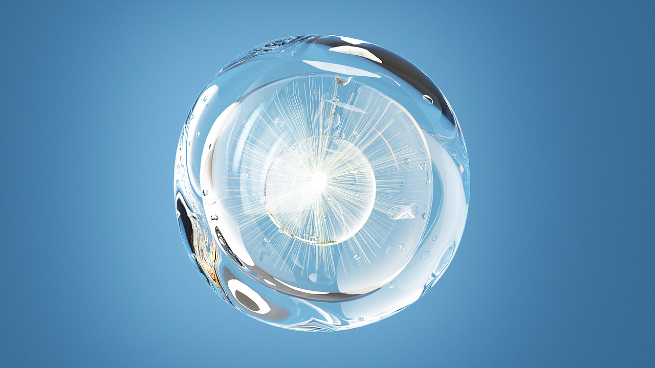 精华液分子渲染