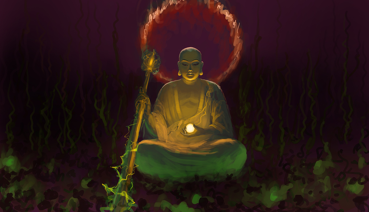 地藏菩薩（圖ZMzQyMzQ0MTg0） - 概念設(shè)定 - 站酷設(shè)計師寬窄原創(chuàng)素材 - 站酷ZCOOL