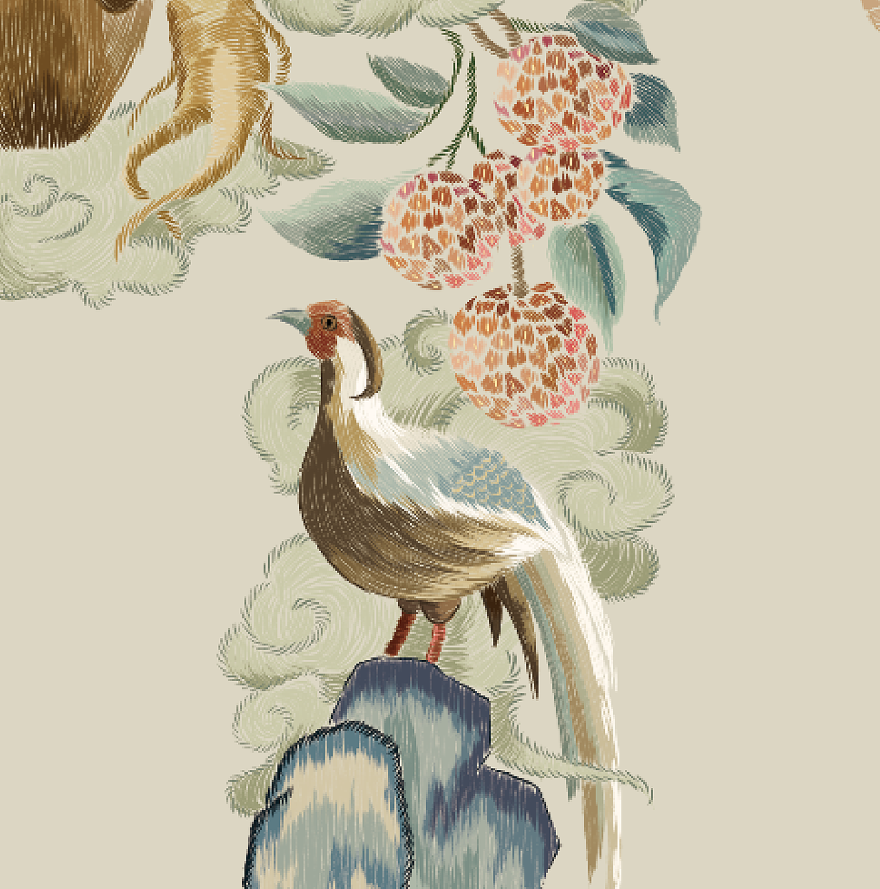 茶理宜世- 粤绣主视觉海报设计与广州限定杯及周边设计（图ZMzIwMjYwODQw） - 海报 - 站酷设计师Celia犀莉呀原创素材 - 站酷ZCOOL