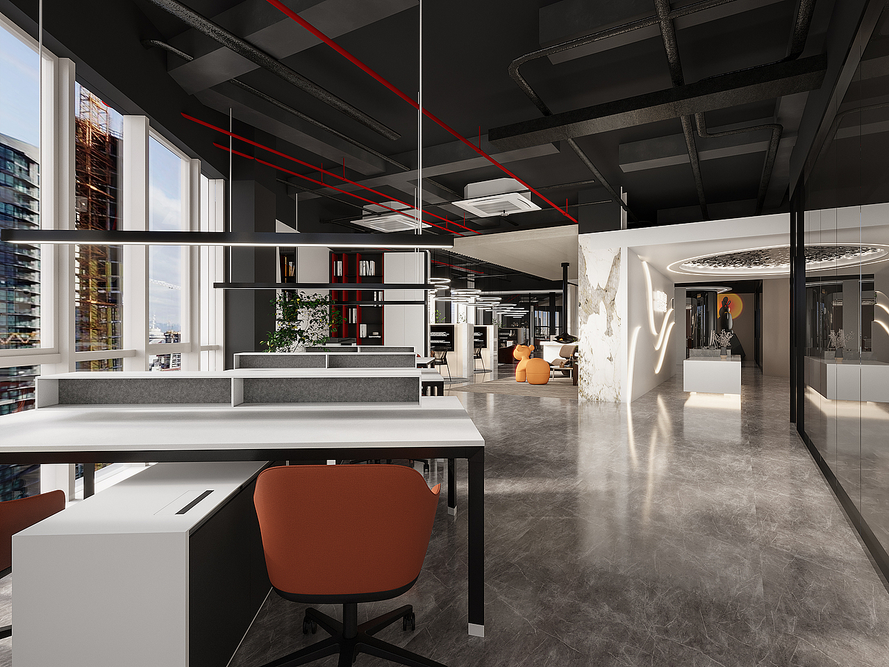 现代极简办公室案例