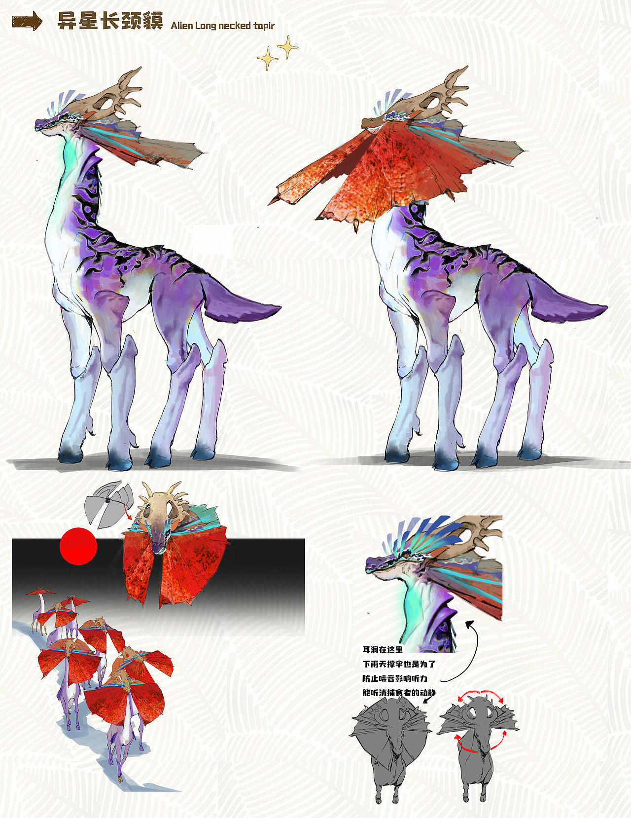 长颈貘long-necked tapir