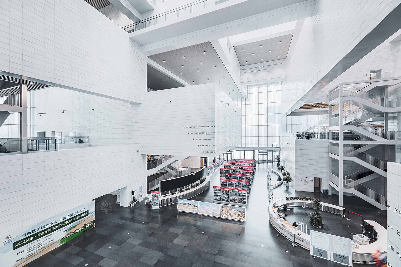 天津图书馆/Tianjin Library（图ZMzI4MjMwODg4） - 人文/纪实摄影 - 站酷设计师北武原创素材 - 站酷ZCOOL